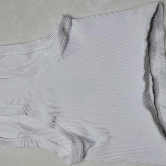 FP Movement by Free People Happiness Runs High-Neck Ribbed Cropped XS White - Picture 12 of 15